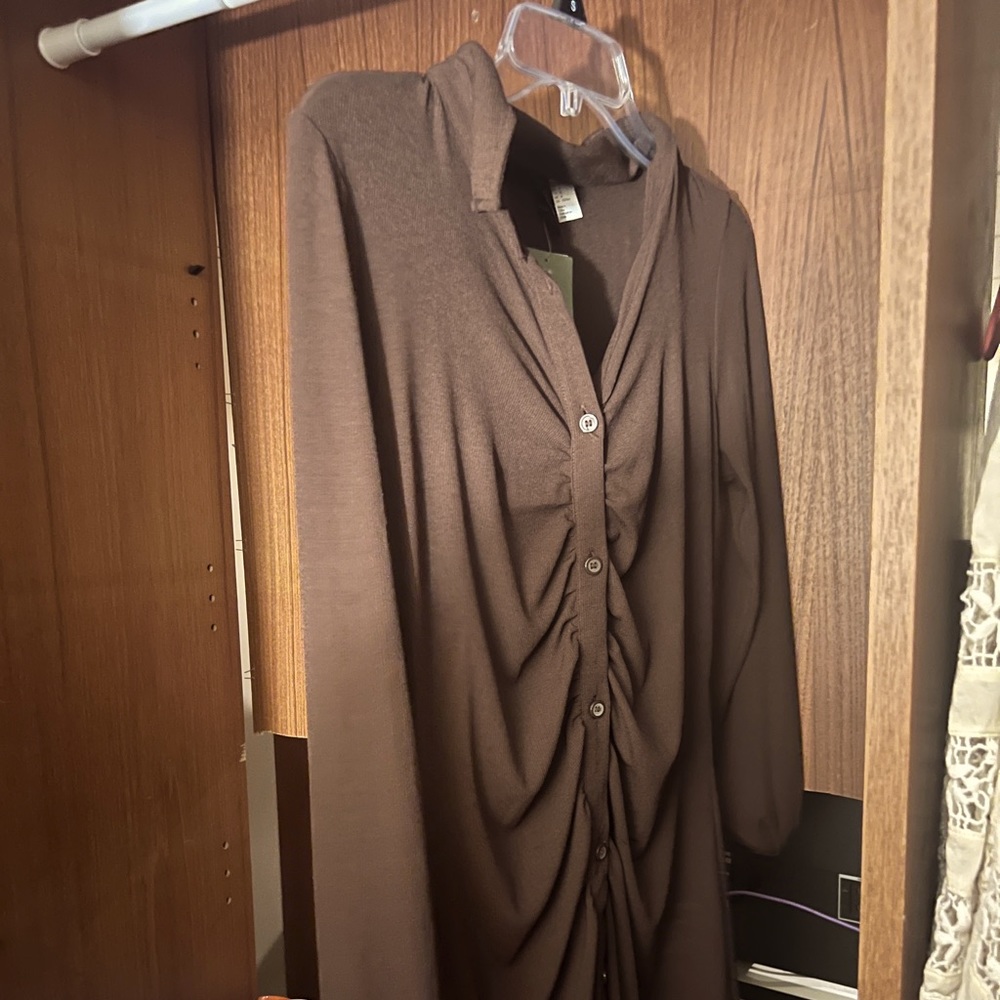 Brown long sleeve dress. Tag still on!!